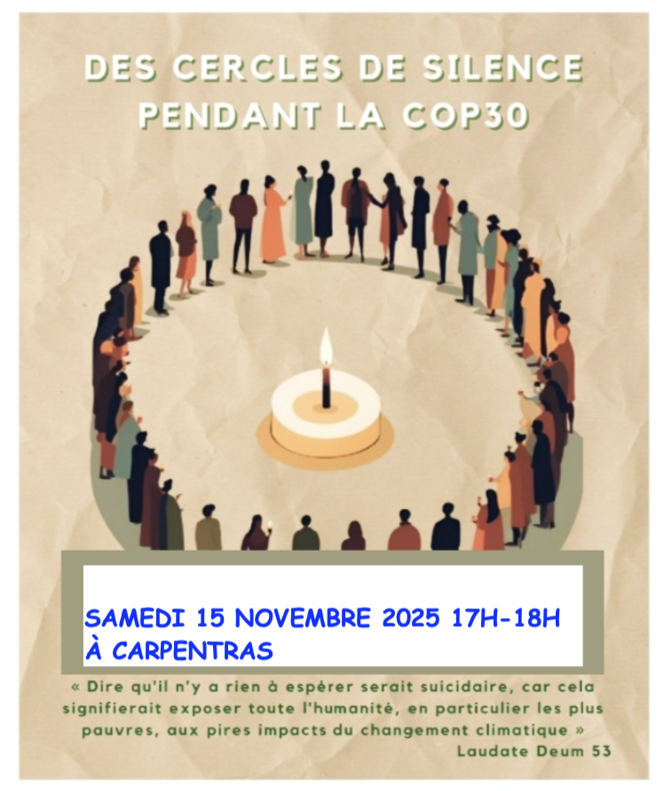 Cercle de silence pendant la COP 30